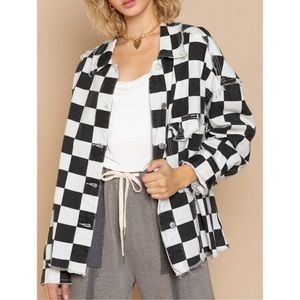 POL Checkered Jacket
